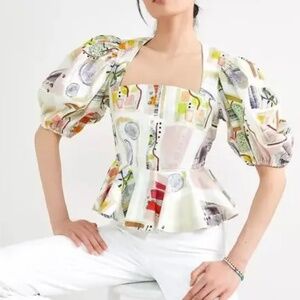 Hunter bell peplum blouse